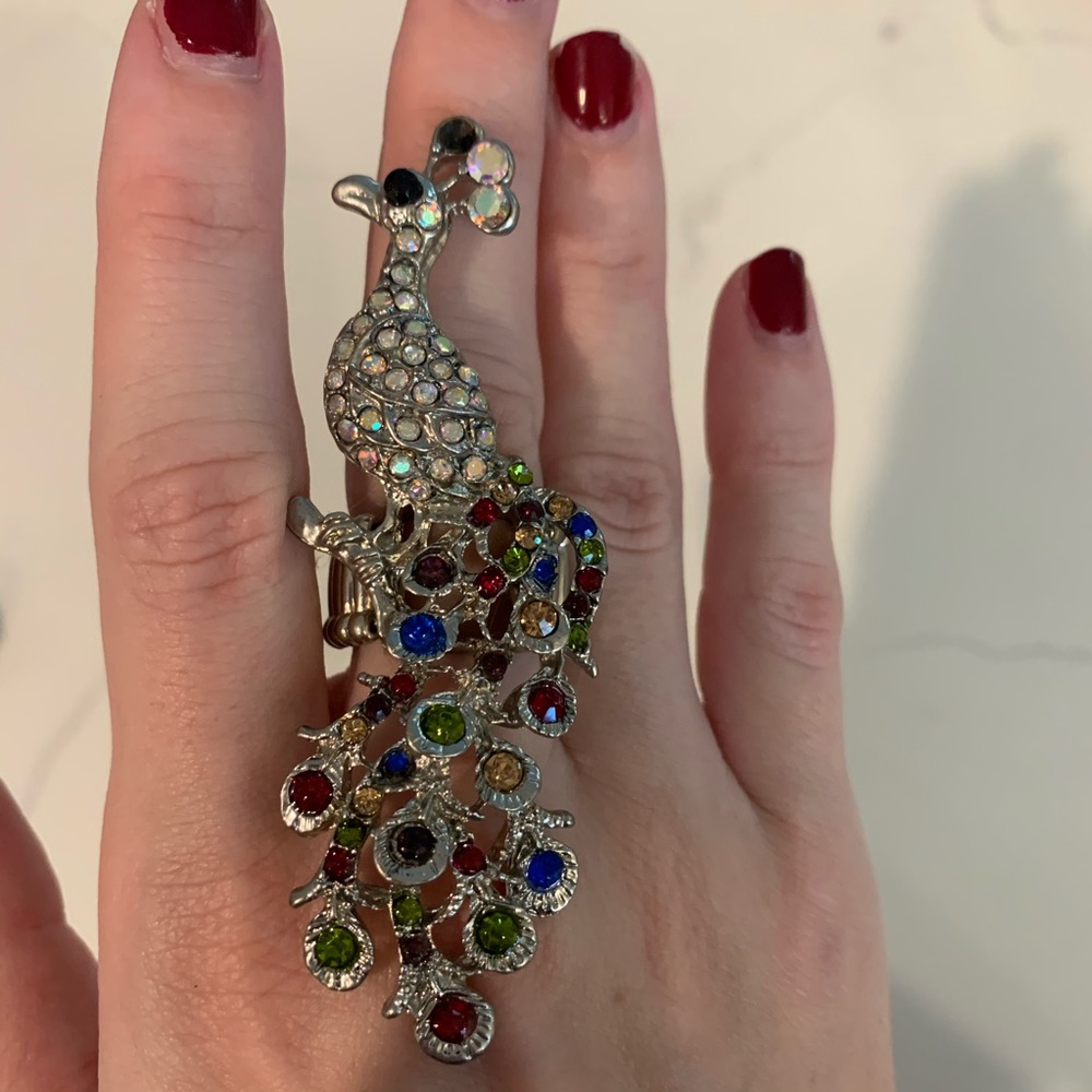 Crystal Peacock Ring - Picture 3 of 5